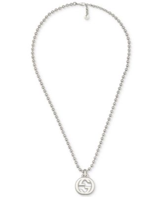 gucci silver chain necklace