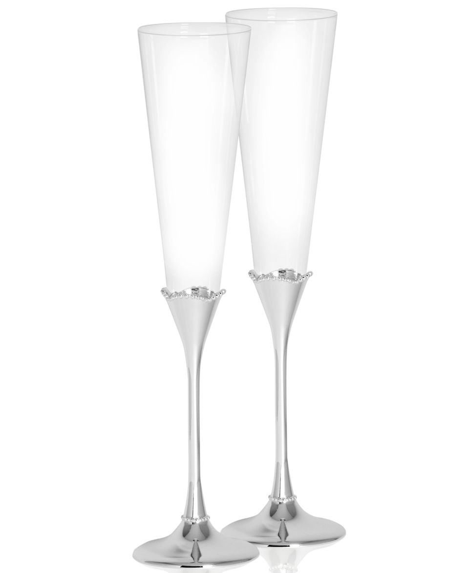 Vera Wang Wedgwood Toasting Flutes, Set of 2 Vera Lace Bouquet