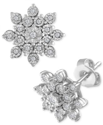 macys sterling silver earrings