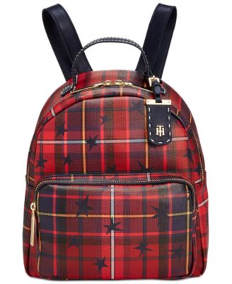 tommy hilfiger checkered backpack