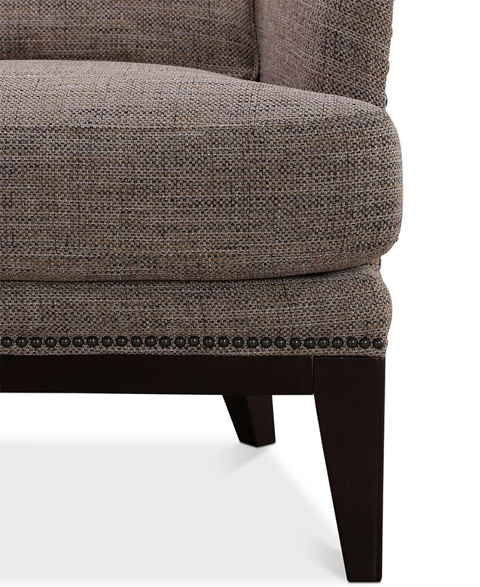Furniture Roselake Fabric Accent Chair & Ottoman Set, Created for Macy's & Reviews Chairs