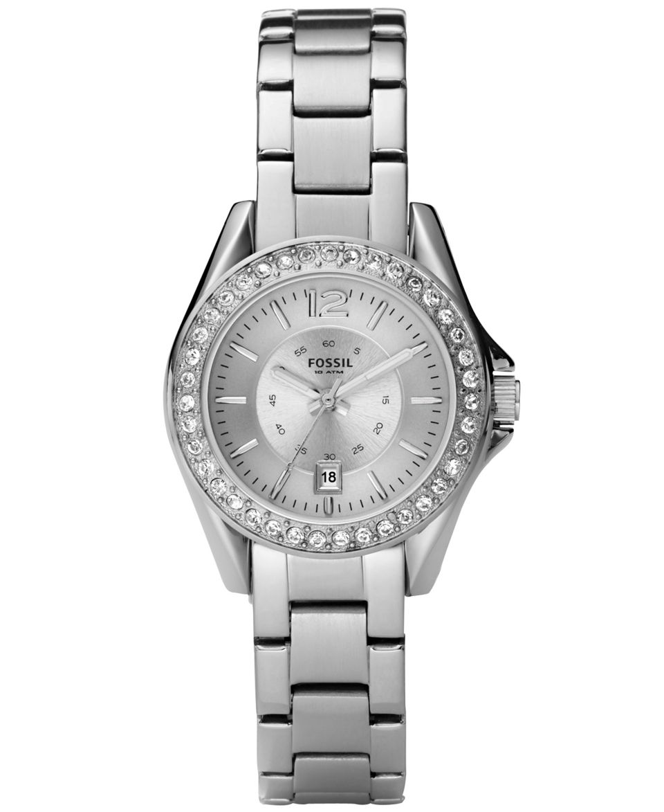 Fossil Watch, Womens Mini Stella Glitz Stainless Steel Bracelet 30mm
