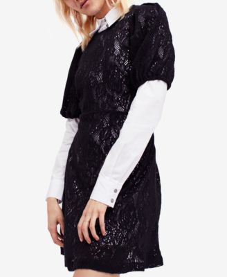 free people lace sweater