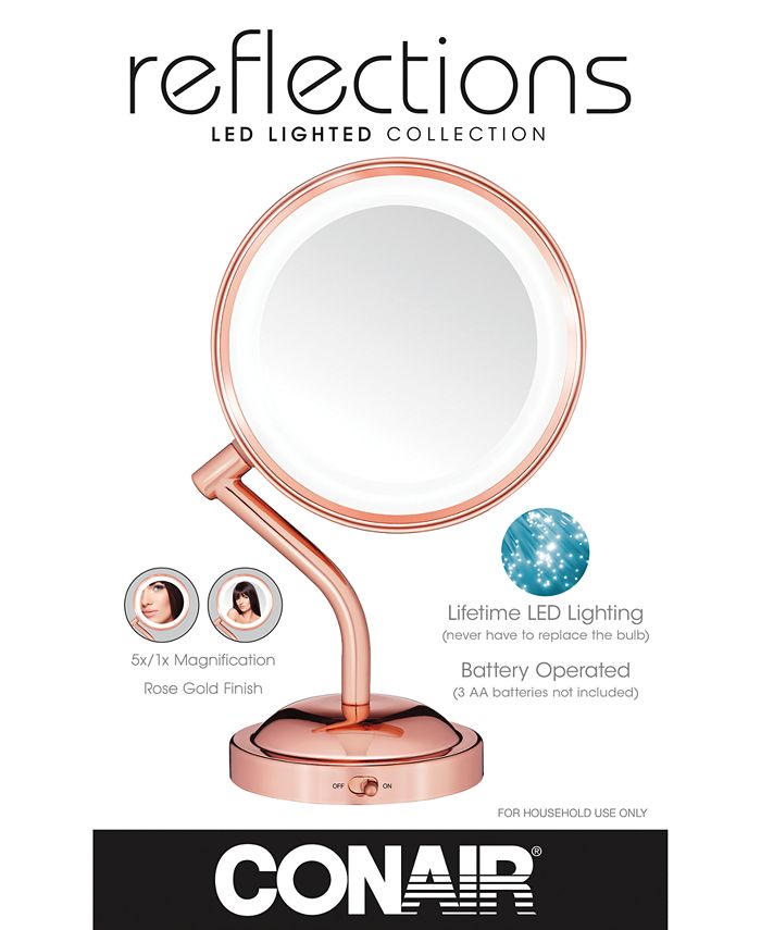 Conair Reflection Rose Gold Light Mirror & Reviews Bathroom