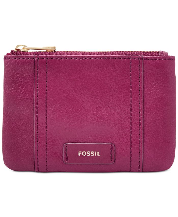 Fossil Ellis Leather Zip Coin Purse & Reviews Handbags & Accessories
