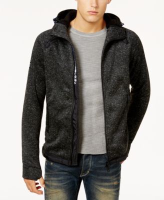 mens hooded cardigan jacket