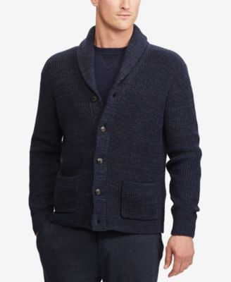 polo shawl sweater
