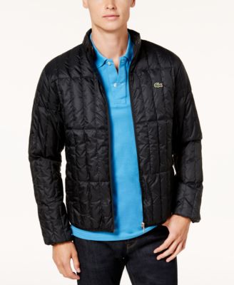lacoste padded quilted jacket