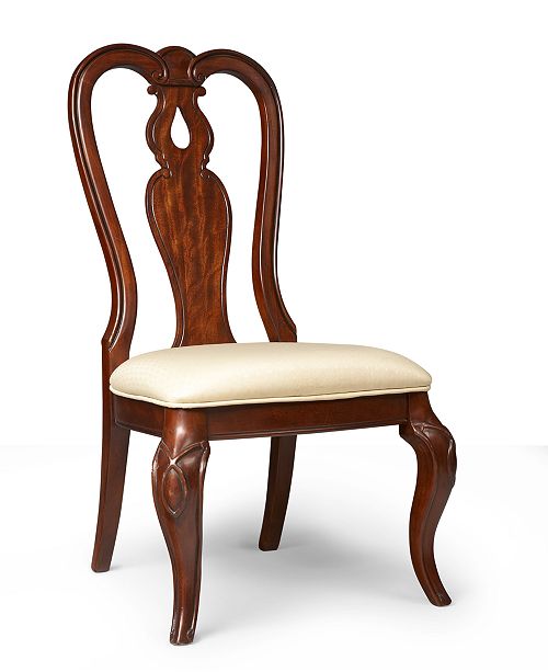 Furniture Closeout Bordeaux Dining Chair Queen Anne Side Chair Created For Macy S Reviews Furniture Macy S