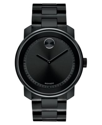 all black movado watch men's