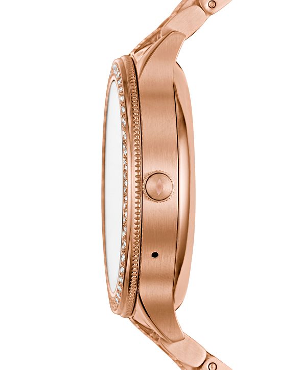 Fossil Q Women's Venture Gen 3 Rose Gold-Tone Stainless Steel Touchscreen Smart Watch 42mm
