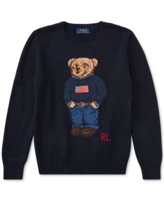 Polo Ralph Lauren Ralph Lauren Polo Bear Cotton Sweater, Big Boys (8-20 ...