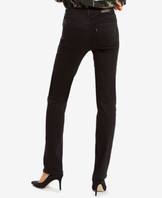 womens black straight leg levi jeans