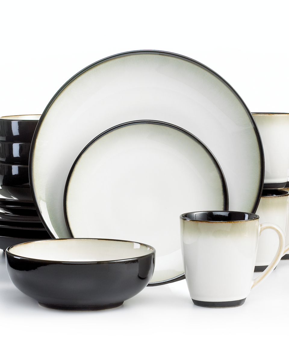 Sango Dinnerware, Nova Black 16 Piece Set