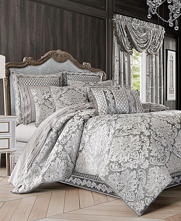 J Queen New York Bel Air Silver Bedding Collection Reviews Bedding Collections Bed Bath Macy S