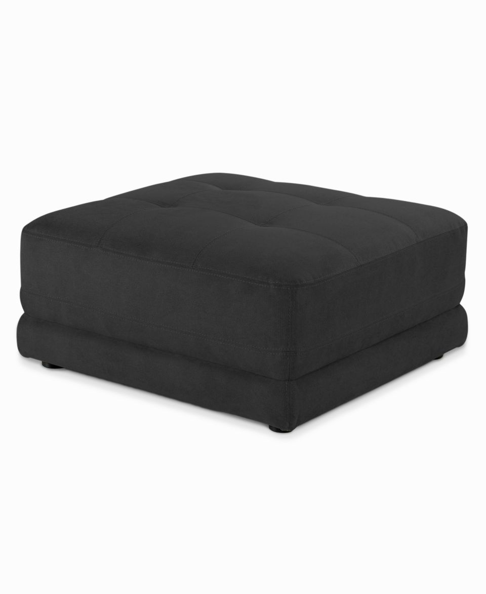 This n That Fabric Ottoman, 33W x 33D x 15H