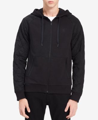 calvin klein black hoodie mens