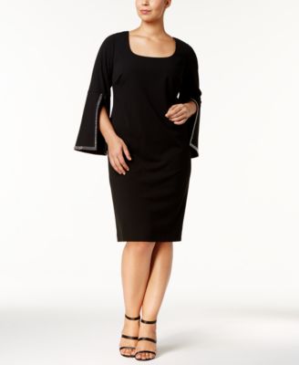 calvin klein split sleeve dress