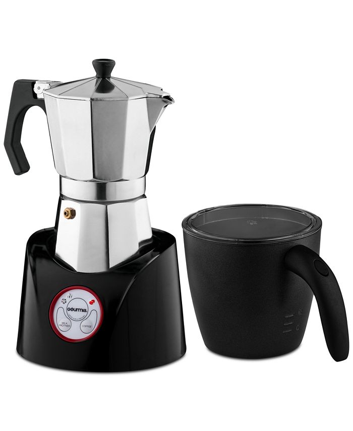 Gourmia GMF255 Moka Magic Espresso Coffee Pot & Milk Frother & Reviews