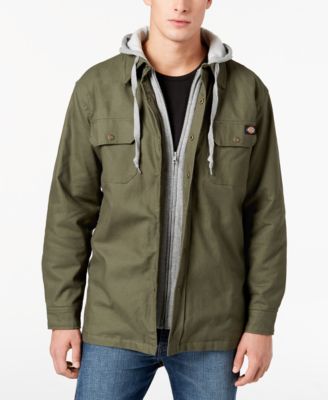 dickies quilted shirt jacket