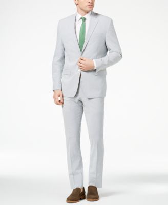 White Seersucker Suit 