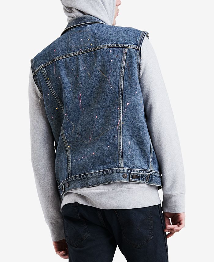 Levi's denim trucker vest Outlet