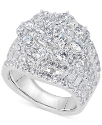 4 diamond cluster ring