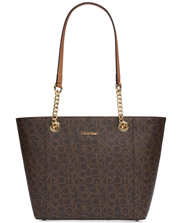 Calvin Klein Hayden Large Signature Tote & Reviews - Handbags ...