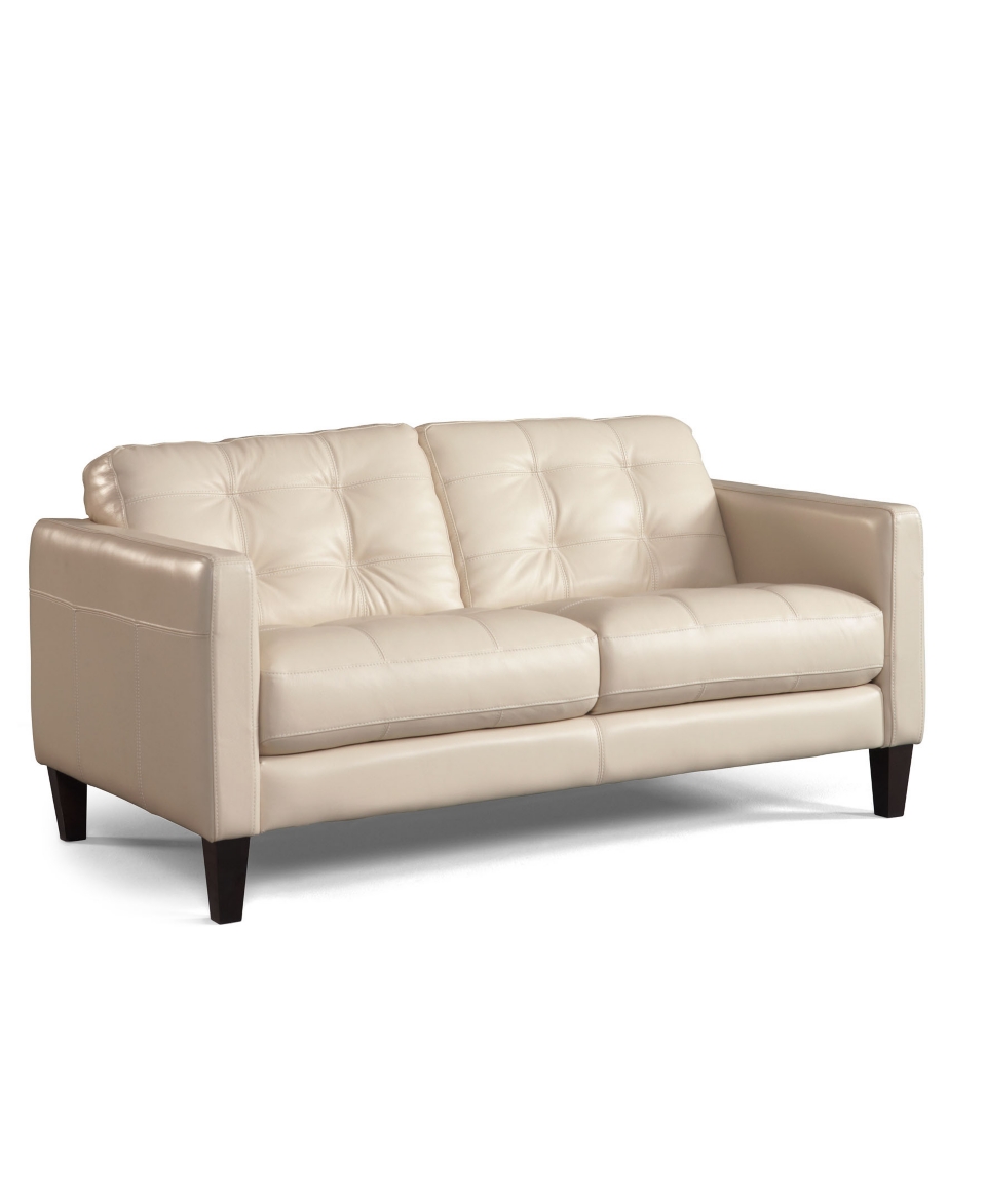 Milan Leather Loveseat, 67W x 36D x 34H   furniture