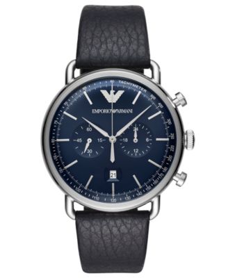 armani blue dial watch