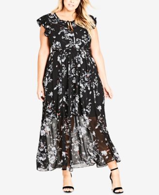 trendy plus size dresses with sleeves