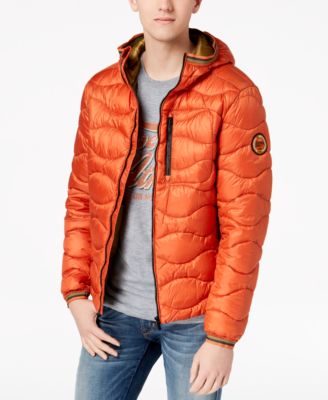 Wave Quilted Full-Zip Hooded Jacket 