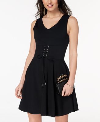 corset fit and flare dress