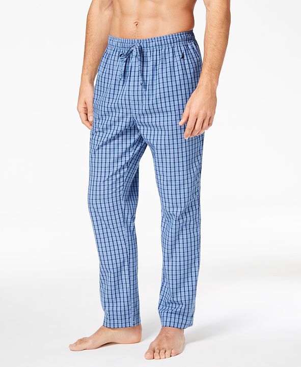 Nautica Men's Woven Plaid Pajama Pants & Reviews Pajamas, Lounge