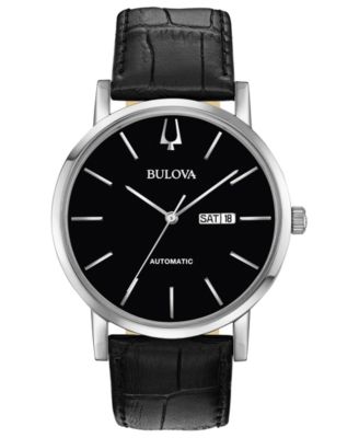 all black men's bulova watch