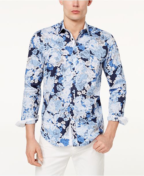 inc international concepts i n c men s floral shirt created for macy s reviews casual button down shirts men macy s casual button down shirts men