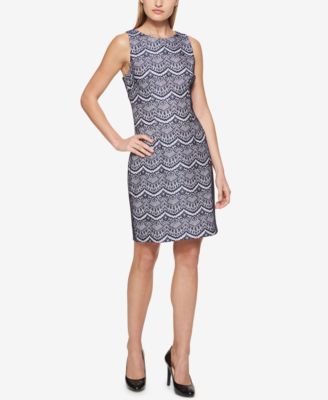 guess lace sheath dress