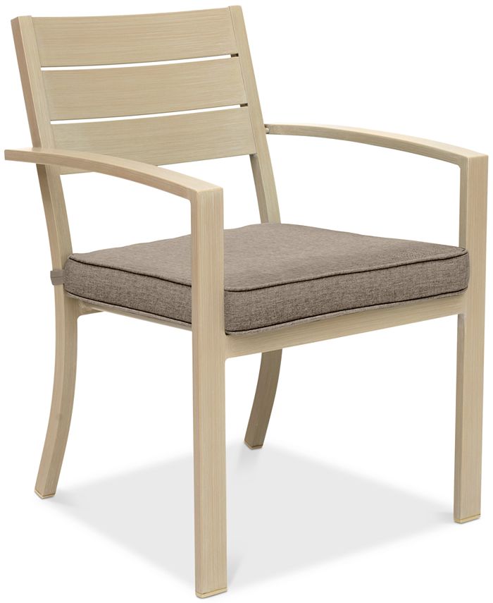 Furniture Closeout Beach House Outdoor Dining Chair With Sunbrella Cushions Created For Macy S Reviews Furniture Macy S