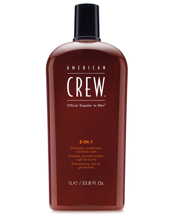 American Crew 3In1 Shampoo, Conditioner & Body Wash, 33.8oz., from