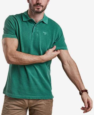 barbour washed polo shirt