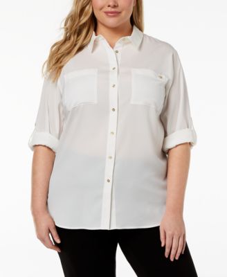 calvin klein plus size shirts