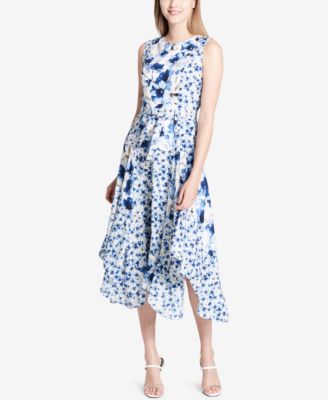 calvin klein handkerchief hem dress