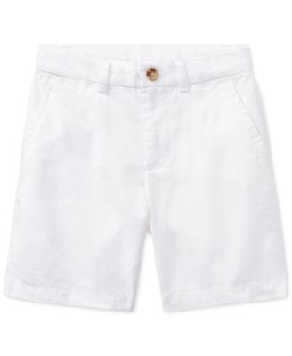 boys white polo shorts