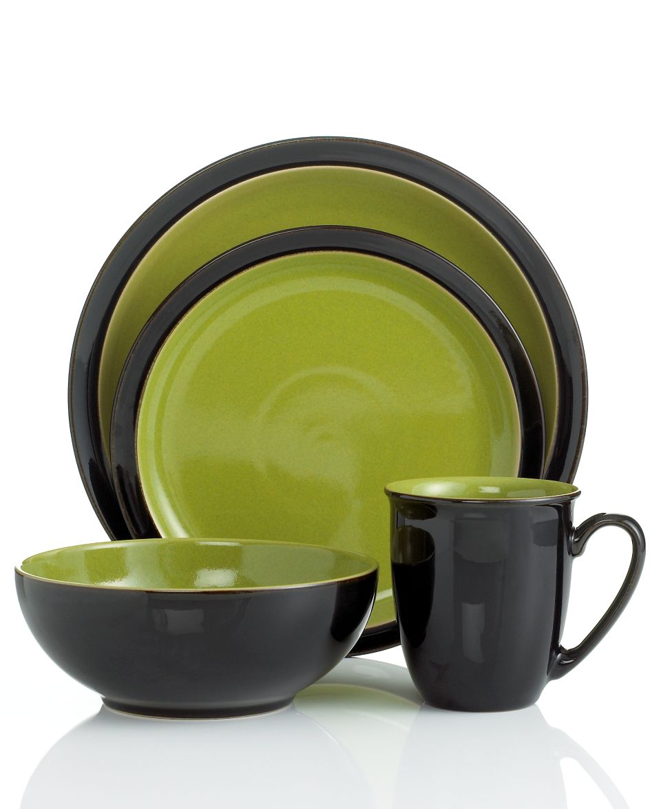 Denby Dinnerware, Set of 4 Small Green Bowls   Casual Dinnerware