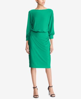 boat neck jersey dress