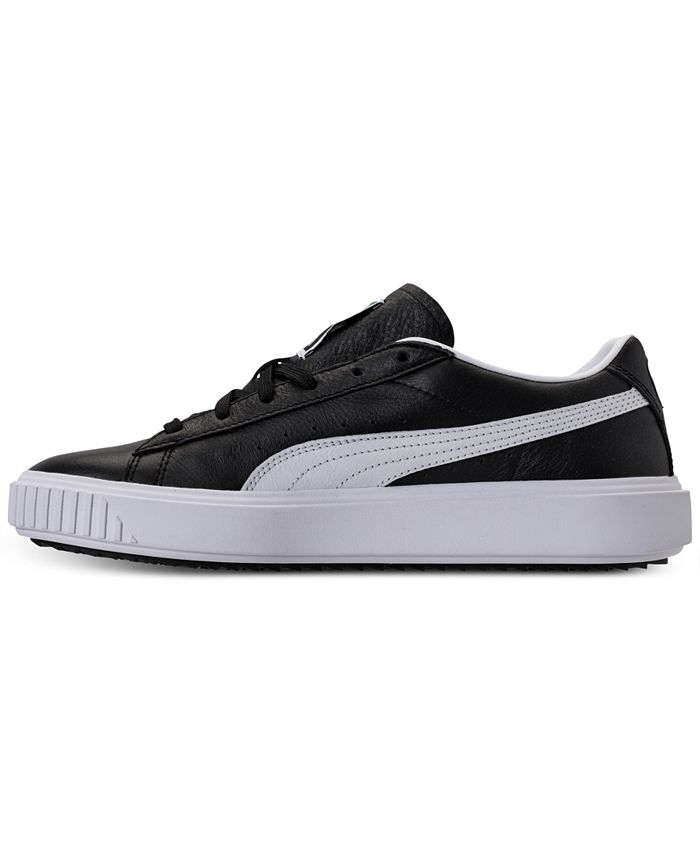 puma breaker leather all white