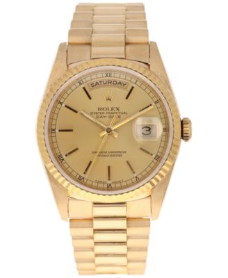macy's pre owned rolex