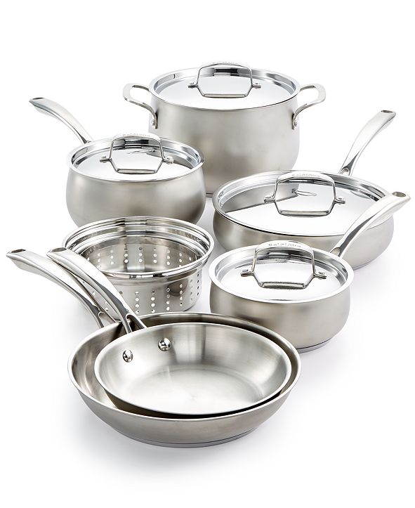 Belgique 11Pc. Stainless Steel Cookware Set, Created for Macy's