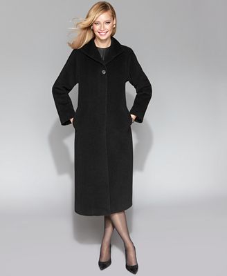 Jones New York Petite Coat, Wool Alpaca Blend Long - Coats - Women - Macy's