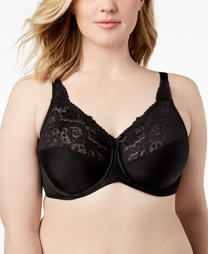 Lilyette Minimizer Comfort Lace Underwire Bra 428 & Reviews All Bras Women Macy's